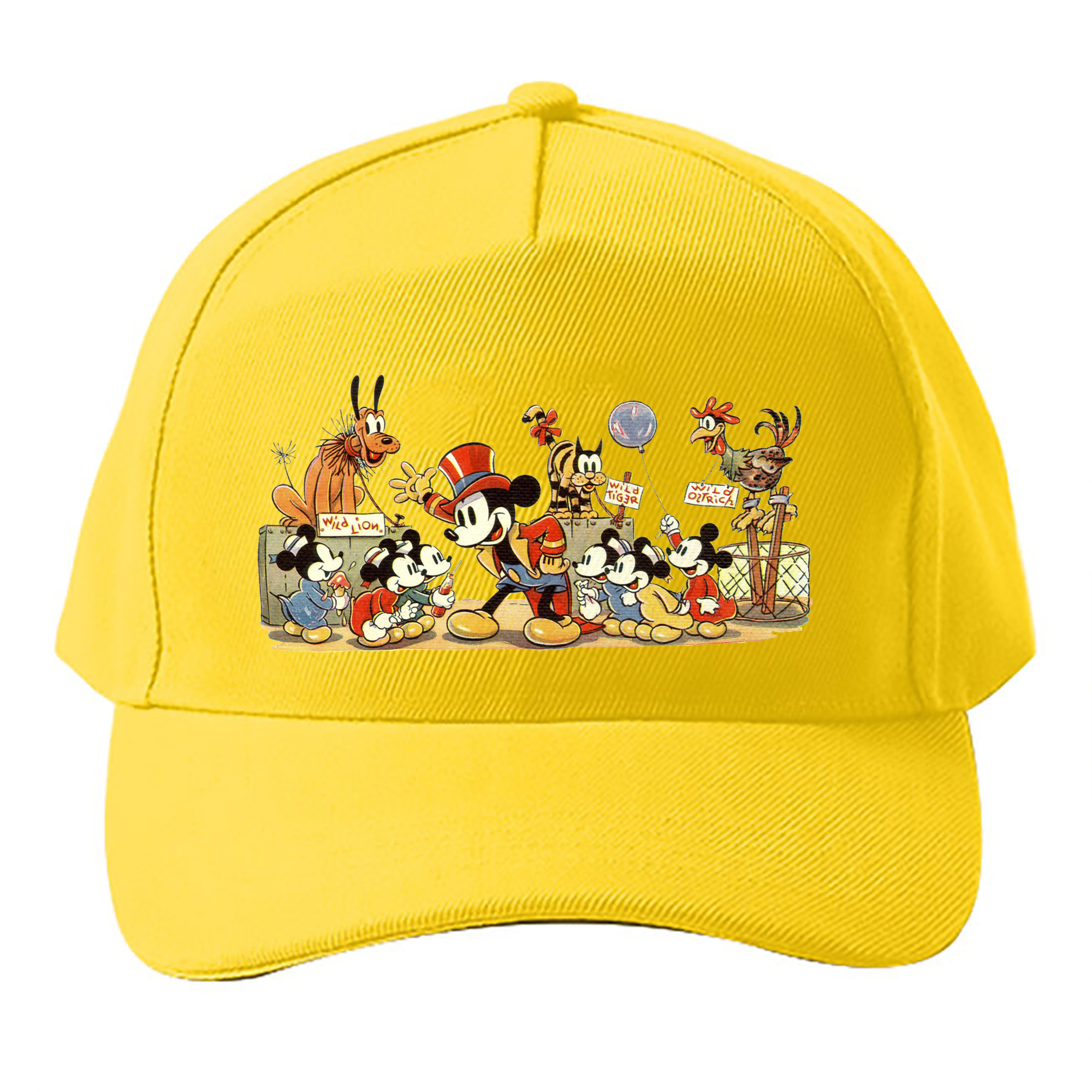 （画像用） ミッキーマウス Mickey Mouse ベースボールキャップ 綿100％ 男女兼用 帽子 スポーツ